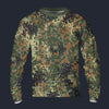 Modetrail German Flecktarn Camo Tracksuit Costume Hoodie Sweatshirt T-Shirt Sweatpants, Military Costume S-5XL US Size