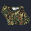 Modetrail German Flecktarn Camo Tracksuit Costume Hoodie Sweatshirt T-Shirt Sweatpants, Military Costume S-5XL US Size
