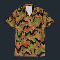 Modetrail Military American Frog Skin Jungle CAMO Outfit Hawaiian Shirt, Military Costume S-5XL US Size, Unisex Button Down Shirt