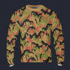 Modetrail German Leibermuster Autumn Camo Tracksuit Costume Hoodie Sweatshirt T-Shirt Sweatpants, Military Costume S-5XL US Size
