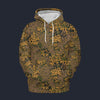 Modetrail German Oak Leaf Eichenlaubmuster Autumn Camo Tracksuit Costume Hoodie Sweatshirt T-Shirt Sweatpants, Military Costume S-5XL US Size