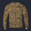 Modetrail German Oak Leaf Eichenlaubmuster Autumn Camo Tracksuit Costume Hoodie Sweatshirt T-Shirt Sweatpants, Military Costume S-5XL US Size