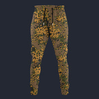 Modetrail German Oak Leaf Eichenlaubmuster Autumn Camo Sweatpants Costume, Military Costume S-5XL US Size, Gift For Him