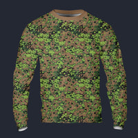 Modetrail German Oak Leaf Eichenlaubmuster Spring Camo Long Sleeves Costume, Military Costume S-5XL US Size, Gift For Him