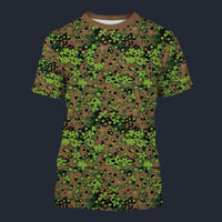 Modetrail German Oak Leaf Eichenlaubmuster Spring Camo T-shirt Costume, Military Costume S-5XL US Size, Gift For Him