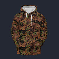 Modetrail German Pea Dot Erbsenmuster CAMO Tracksuit Costume Hoodie Sweatshirt T-Shirt Sweatpants, Military Costume S-5XL US Size