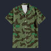 Modetrail German Splittermuster 41 Luftwaffen Camo Hawaiian Shirt Costume, Military Costume S-5XL US Size, Unisex Button Down Shirt