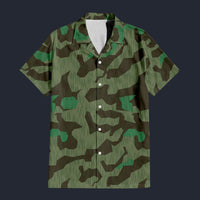 Modetrail German Splittermuster 41 Luftwaffen Camo Hawaiian Shirt Costume, Military Costume S-5XL US Size, Unisex Button Down Shirt