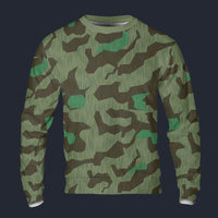 Modetrail German Splittermuster 41 Luftwaffen Camo Long Sleeves Costume, Military Costume S-5XL US Size, Gift For Him