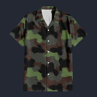 Modetrail German Truppenversuch Punkttarnmuster Camo Hawaiian Shirt Costume, Military Costume S-5XL US Size, Unisex Button Down Shirt
