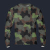 Modetrail German Truppenversuch Punkttarnmuster Camo Tracksuit Costume Hoodie Sweatshirt T-Shirt Sweatpants, Military Costume S-5XL US Size