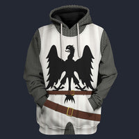 Modetrail Germany 12th Century German Knight Fleece Hoodie Costume, Germany Costume S-5XL US Size, Gift For Him