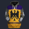 Modetrail Germany 12th Century Holy Roman Empire Knight Fleece Hoodie Costume, Germany Costume S-5XL US Size, Gift For Him