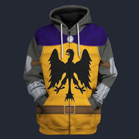 Modetrail Germany 12th Century Holy Roman Empire Knight Zip Hoodie Costume, Germany Costume S-5XL US Size, Gift For Him