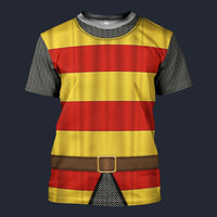 Modetrail Germany 13th Century Holy Roman Empire Knight T-shirt Costume, Germany Costume S-5XL US Size, Gift For Him