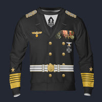 Modetrail Germany Erich Raeder WWII Kriegsmarine Long Sleeves Costume, Germany Costume S-5XL US Size, Gift For Him