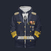 Modetrail Germany Erich Raeder WWII Kriegsmarine Version 2 Fleece Zip Hoodie Costume, Germany Costume S-5XL US Size, Gift For Him