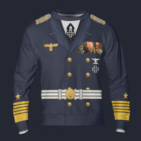 Modetrail Germany Erich Raeder WWII Kriegsmarine Version 2 Long Sleeves Costume, Germany Costume S-5XL US Size, Gift For Him