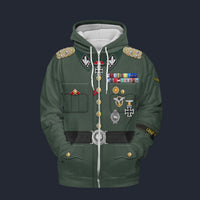 Modetrail Germany Josef Sepp Dietrich Fleece Zip Hoodie Costume, Germany Costume S-5XL US Size, Gift For Him