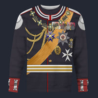 Modetrail Germany Kaiser Wilhelm II Gala Uniform Long Sleeves Costume, Germany Costume S-5XL US Size, Gift For Him