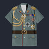 Modetrail Germany Kaiser Wilhelm II Version 2 Hawaiian Shirt Costume, Germany Costume S-5XL US Size, Unisex Button Down Shirt