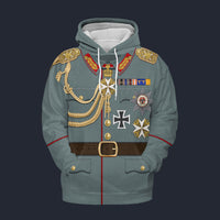 Modetrail Germany Kaiser Wilhelm II Version 2 Tracksuit Costume Hoodie Sweatshirt T-Shirt Sweatpants, Germany Costume S-5XL US Size