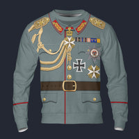 Modetrail Germany Kaiser Wilhelm II Version 2 Long Sleeves Costume, Germany Costume S-5XL US Size, Gift For Him