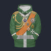 Modetrail Germany Kaiser Wilhelms II in Uniform im Dreifarbendruck 1906 Tracksuit Costume Hoodie Sweatshirt T-Shirt Sweatpants, Germany Costume S-5XL US Size