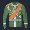 Modetrail Germany Kaiser Wilhelms II in Uniform im Dreifarbendruck 1906 Long Sleeves Costume, Germany Costume S-5XL US Size, Gift For Him