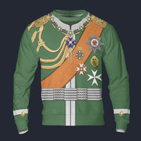 Modetrail Germany Kaiser Wilhelms II in Uniform im Dreifarbendruck 1906 Long Sleeves Costume, Germany Costume S-5XL US Size, Gift For Him