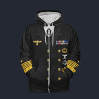 Modetrail Germany Karl Donitz Fleece Zip Hoodie Costume, Germany Costume S-5XL US Size, Gift For Him