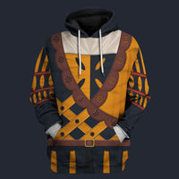 Modetrail Germany Landsknecht Fleece Hoodie Costume, Germany Costume S-5XL US Size, Gift For Him