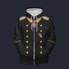 Modetrail Germany Otto von Bismarck Fleece Zip Hoodie Costume, Germany Costume S-5XL US Size, Gift For Him