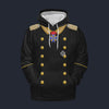 Modetrail Germany Otto von Bismarck Hoodie Costume, Germany Costume S-5XL US Size, Gift For Him