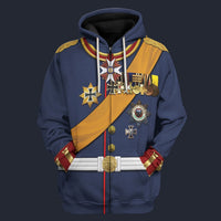 Modetrail Germany Paul von Hindenburg Zip Hoodie Costume, Germany Costume S-5XL US Size, Gift For Him