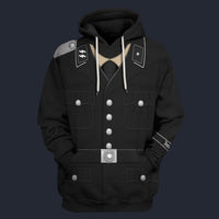 Modetrail Germany SS Parade Uniform Unterscharführer Fleece Hoodie Costume, Germany Costume S-5XL US Size, Gift For Him