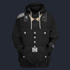 Modetrail Germany SS Parade Uniform Unterscharführer Fleece Zip Hoodie Costume, Germany Costume S-5XL US Size, Gift For Him