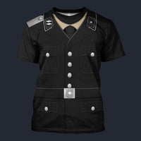Modetrail Germany SS Parade Uniform Unterscharführer T-shirt Costume, Germany Costume S-5XL US Size, Gift For Him