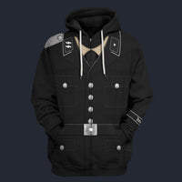 Modetrail Germany SS Parade Uniform Unterscharführer Zip Hoodie Costume, Germany Costume S-5XL US Size, Gift For Him