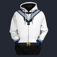 Modetrail Germany Wachbataillon Personnel In Navy Fleece Zip Hoodie Costume, Germany Costume S-5XL US Size, Gift For Him