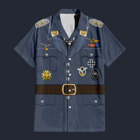 Modetrail Germany Werner Molders Hawaiian Shirt Costume, Germany Costume S-5XL US Size, Unisex Button Down Shirt