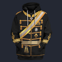 Modetrail Germany Wilhelm I Zip Hoodie Costume, Germany Costume S-5XL US Size, Gift For Him