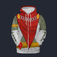 Modetrail Ghirahim Attire Zip Hoodie Costume, The Legend of Zelda Costume S-5XL US Size, Gift For Him