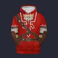 Modetrail Goron Tunic Zelda Hylian Shield Fleece Hoodie Costume, The Legend of Zelda Costume S-5XL US Size, Gift For Him