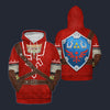 Modetrail Goron Tunic Zelda Hylian Shield Tracksuit Costume Hoodie Sweatshirt T-Shirt Sweatpants, The Legend of Zelda Costume S-5XL US Size