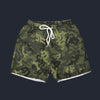 Modetrail Green Camouflage Outfit Hawaiian Shirt And Shorts, Military Costume S-5XL US Size