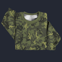 Modetrail Green Camouflage Sweater Costume, Military Costume S-5XL US Size, Gift For Him