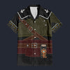 Modetrail Hylian Set Black Champion_s Tunic Hawaiian Shirt Costume, The Legend of Zelda Costume S-5XL US Size, Unisex Button Down Shirt