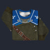 Modetrail Hylian Set Blue Champion_s Tunic Tracksuit Costume Hoodie Sweatshirt T-Shirt Sweatpants, The Legend of Zelda Costume S-5XL US Size