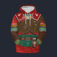 Modetrail Hylian Set Champion_s Tunic Fleece Hoodie Costume, The Legend of Zelda Costume S-5XL US Size, Gift For Him